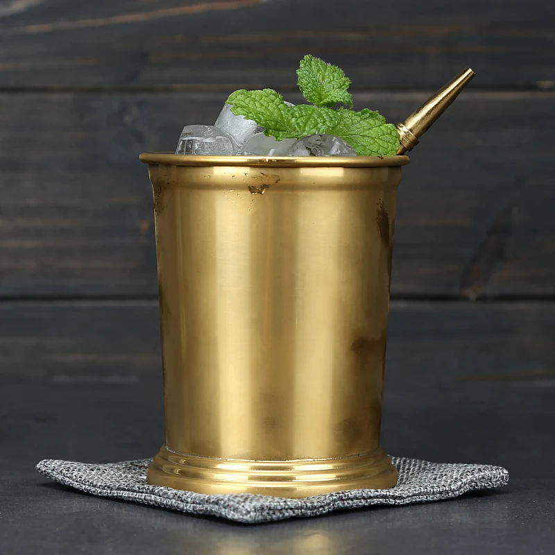 Набор из 2 предметов Greenhill Julep Cup кружка с соломинкой 12 унций/350 мл нержавеющей