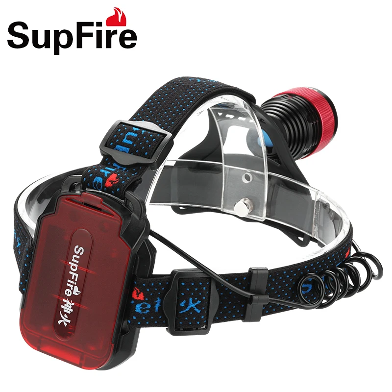 SupFire налобный фонарь светодиодный CREE фара HL01 охотничий рыболовный лоб 800лм 3 * АА