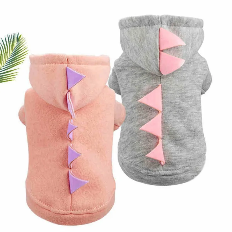 

Pet Dog Funny Costume Cute Dinosaur Cosplay Cloth for Winter Puppy Comfortable Warm Hoodies with Caps Pet Dog Winter Sweatshirt