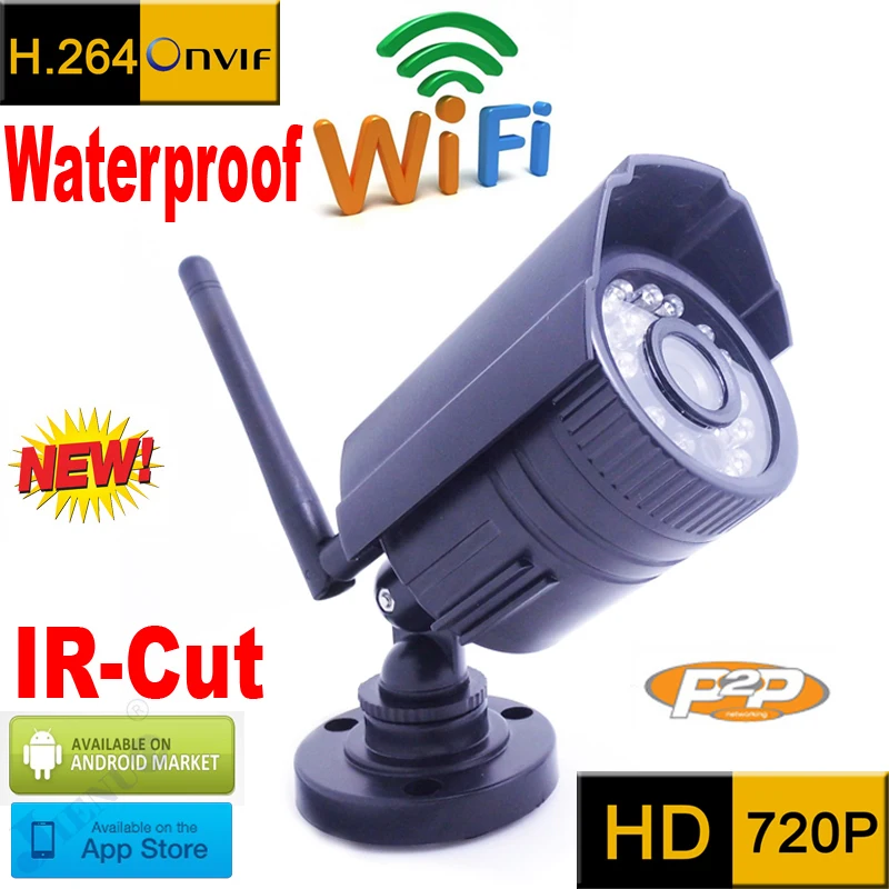 IP-камера 720p Wi-Fi видеонаблюдение для безопасности системы водонепроницаемый