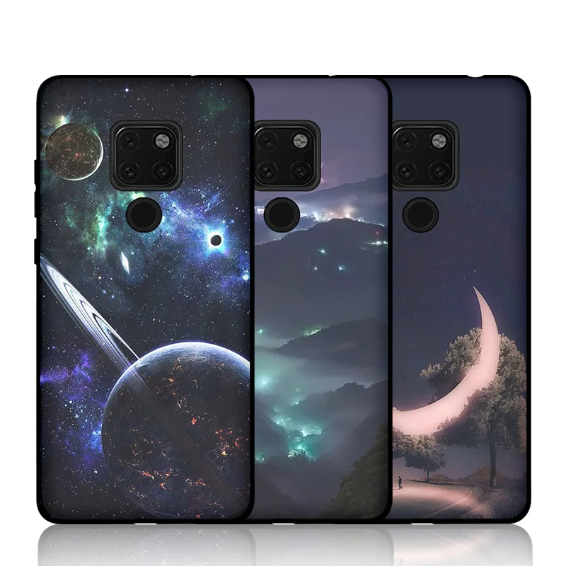 Глянцевый силиконовый чехол для Huawei Mate 20 Pro Lite X 20Pro 20X протектор ТПУ бампер задняя