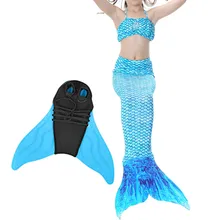 Комплект одежды для маленьких девочек из 4 предметов, пляжная одежда, купальный Купальник с хвостом русалки, детский пляжный купальный костюм, L0129