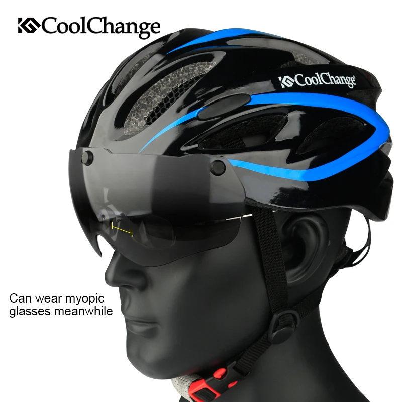 Велосипедный шлем CoolChange цельнолитой ультралегкий для горного велосипеда с