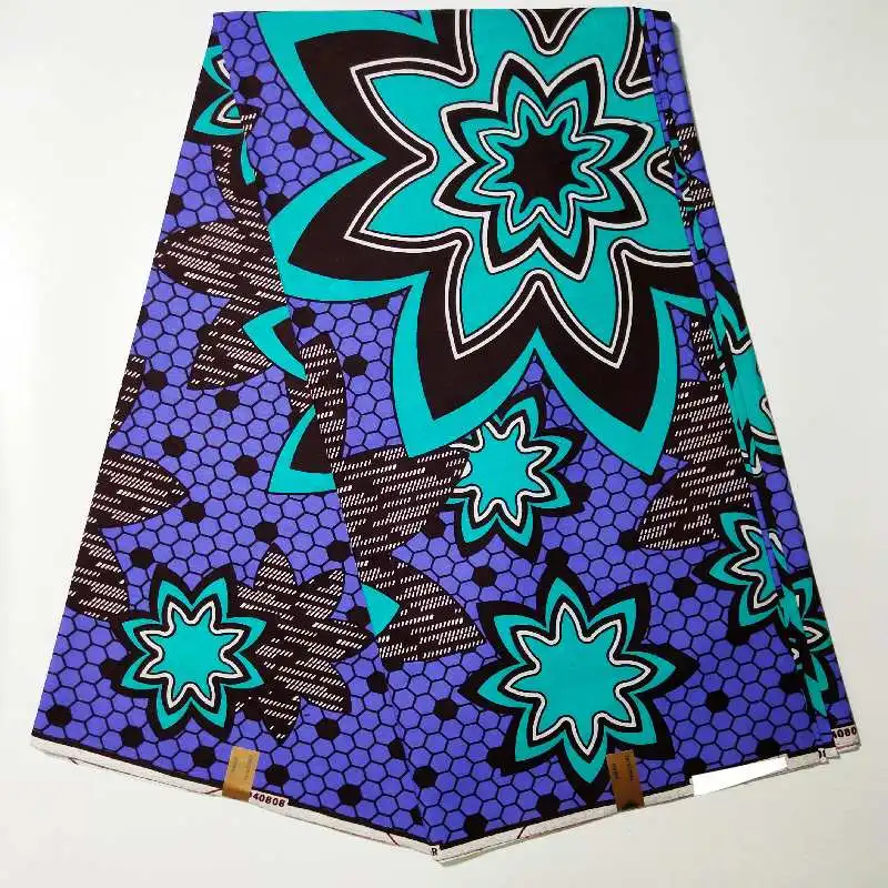 Большой Круг Дизайн Анкара настоящий воск принт Нигерия хлопок африканская вощеная ткань принтом высокое качество для женщин платье часть 2 - Цвет: regular super