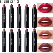 BONNIE CHOICE 10 Colors Matte Lipsticks Waterproof Matte Velvet Lip Sticks Cosmetic Easy to Wear Lipstick