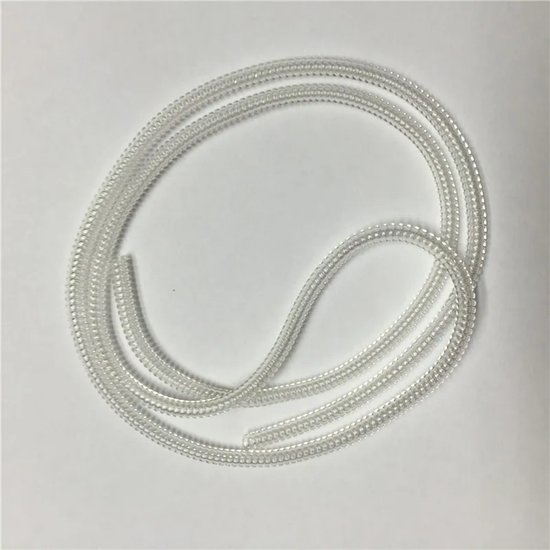 20 шт./партия прозрачная ТПУ Спираль USB зарядное устройство кабель протектор изоляция для кабеля намотки для зарядки кабелей Органайзер, длина 60 см - Цвет: white