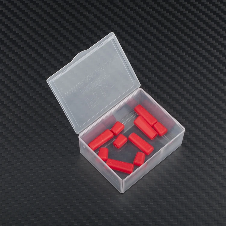 RJXHOBBY 10pcs Slicone Non-Slip Transmitter Switch Covers For Futaba Frsky Mikado JR X7 X12S X9DP (5)
