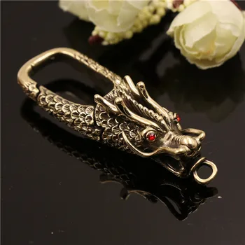 

Copper keychain, Xiao Long key chain, waist buckle, waist chain, car key chain. Free Delivery