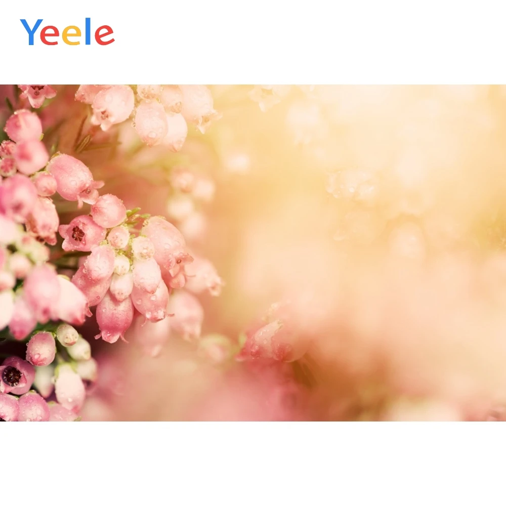 

Yeele Vinyl Pink Flowers Love Wedding Ceremony Bokeh Photography Backdrops Girl Party Photographic Backgrounds For Photo Studio