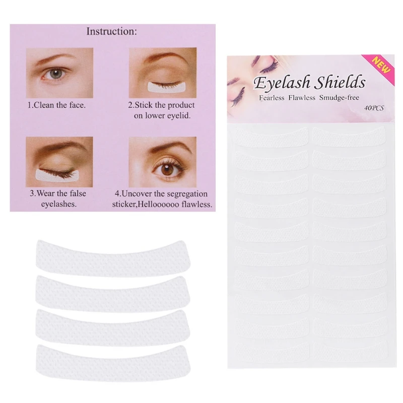 

40 Pairs Eyelash Lash Individual Extension Tools Supply Medical Tape Makeup New