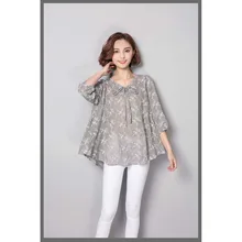 Summer Women Blouses And Tops Loose Linen Cotton Blouse Tunic Shirt Plus Size Women Clothing Ladies Casual Tops