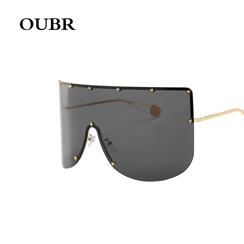 OUBR 2019 Новые мужские и женские солнцезащитные очки модные брендовые большие