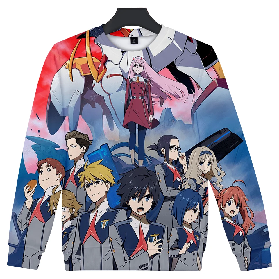 Darling in the Franxx - Zero Two and Hiro 3D Printed Sweatshirt (9 Styles)