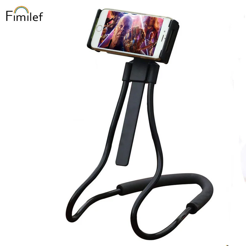  Fimilef Lazy Neck Phone Holder for iPhone Samsung Flexible Lazy Phone Holder Table Desktop Phone St