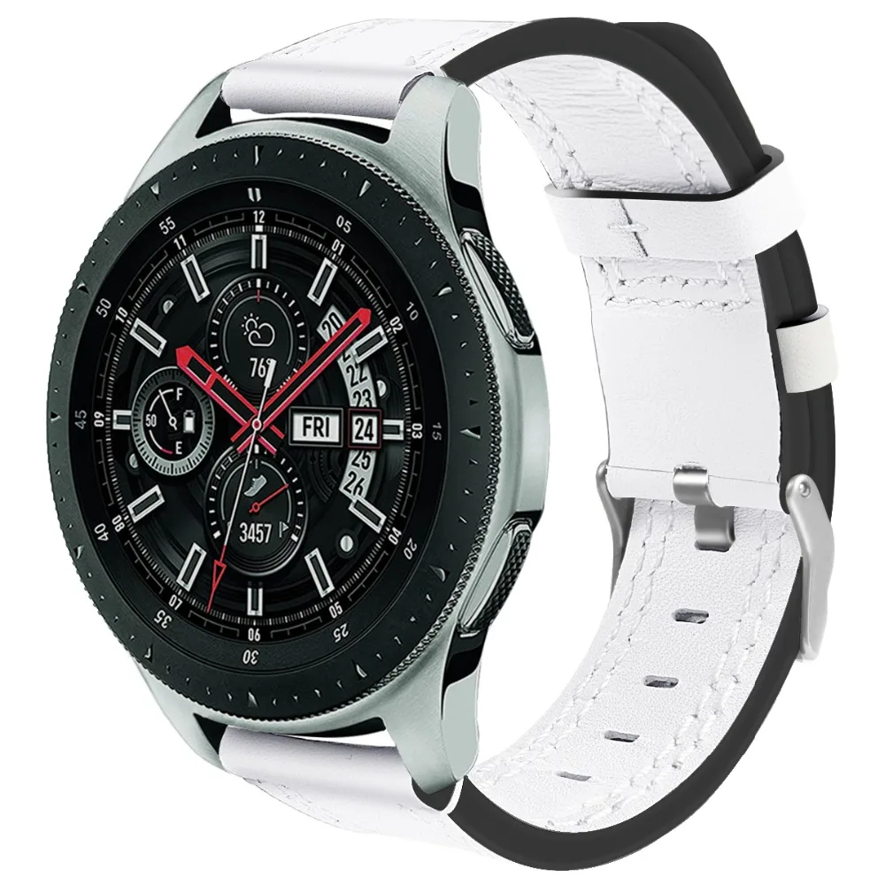 22 мм кожаный ремешок для часов samsung Galaxy Watch 46 мм SM-R800 ремешок быстросъемный ремешок для samsung Galaxy Watch 46 мм полосы