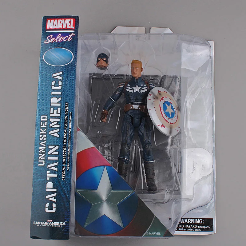 

Marvel Select Captain America The Winter Soldier PVC Action Figure Collectible Model Toy 7" 18cm 2 Styles