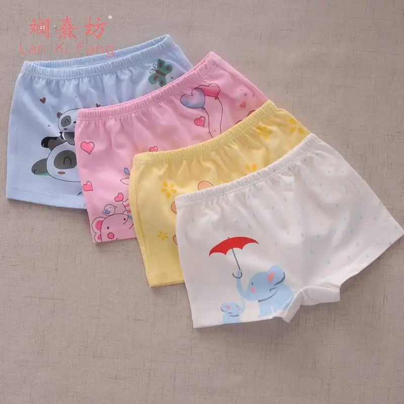 Boys Girls Baby Underwear Kids Pants Cartoon Pattern Child Underpant Cotton Modal For Children Brief Short Cueca Infanti | Детская