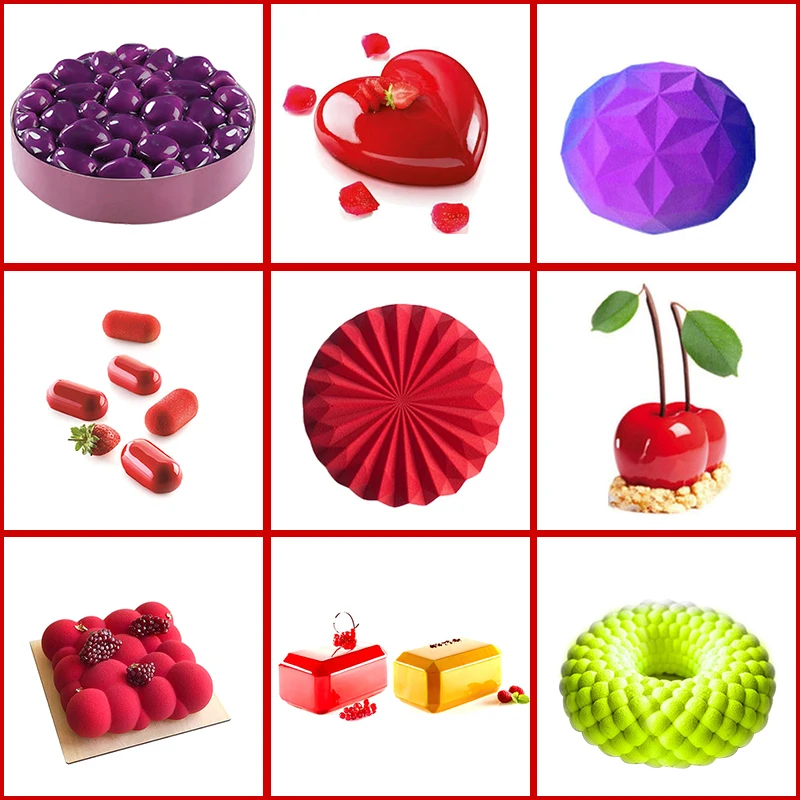

Yiwumart Silicone Cake Mold For Cakes Mousse Decorating Mould Bakeware Tools Chocolate Fondant Maker Dessert Baking Pan
