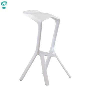 

95191 Barneo N-227 Plastic High Kitchen Breakfast Bar Stool Swivel Bar Chair White free shipping in Russia