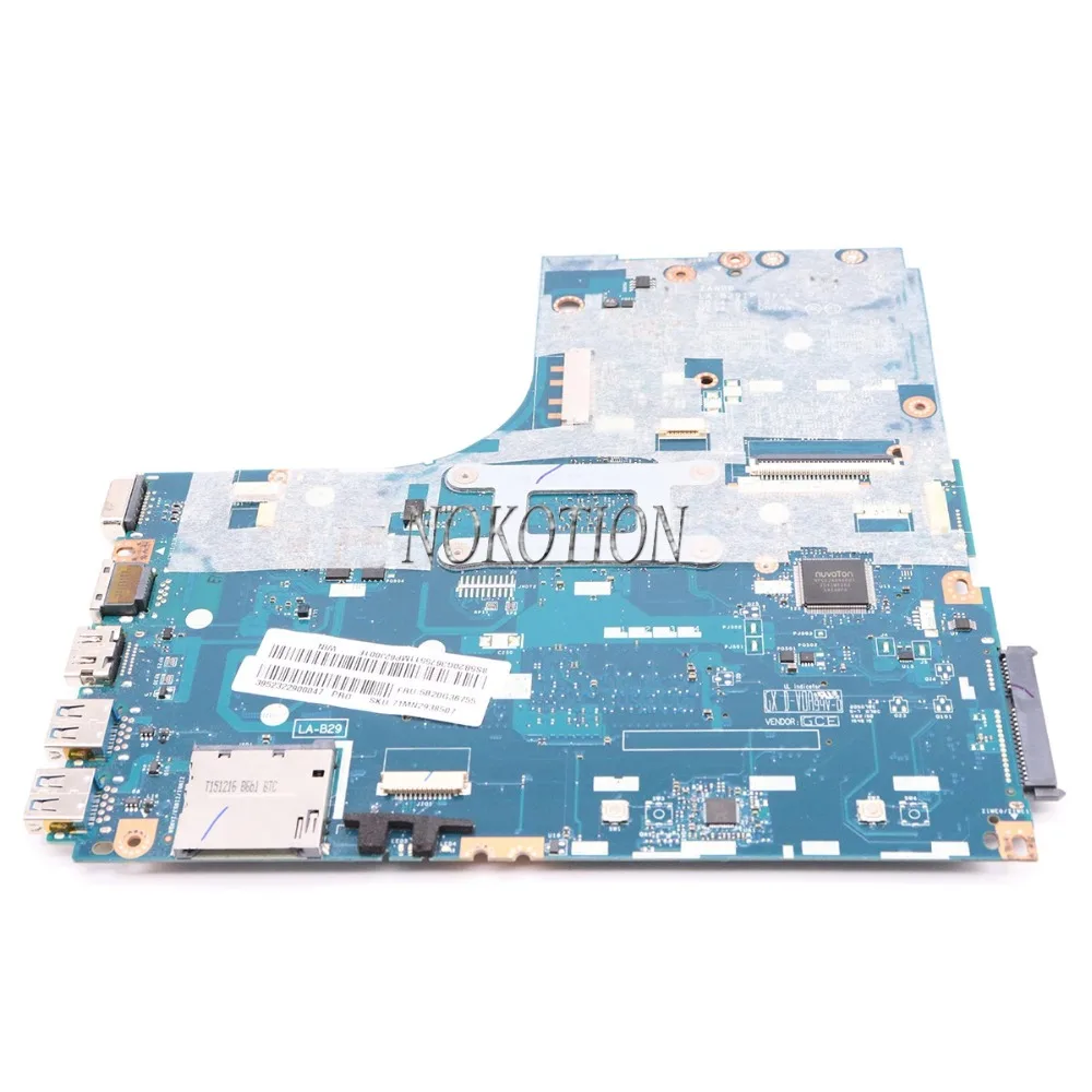 NOKOTION ZAWBB LA B291P FRU 5B20G36755 основная плата для lenovo Ideapad N50 45 B50 материнская