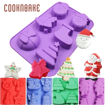 

Christmas Silicone Mold for cake Christmas Tree Silicone Handmade Soap Resin Mold Cake Bread Biscuit Candy Chocolate Mould DIY