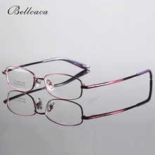 Bellcaca из чистого титана, Женская оправа для очков, очки по рецепту, компьютерные оптические прозрачные линзы, очки, оправа для женщин, BC285