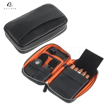 GALINER Gadgets Leather Travel Cigar Case Portable Puros Humidor Bag Cigar Box Fit 5 COHIBA Cuban Cigars With Gift Box