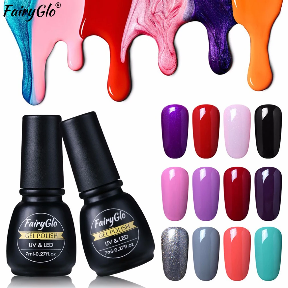 

FairyGl 7ML Pure Color Gel Nail Polish UV Gel Polish Gelpolish Soak Off Paint Gellak Semi Permanent Lucky Hybrid Varnish Enamel