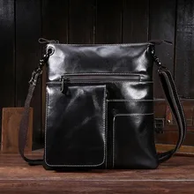 Hot Selling Men Genuine Leather Designer Handbag Small Flap Causa Shoulder Bag High Quality Cross Body Men Messenger Bag