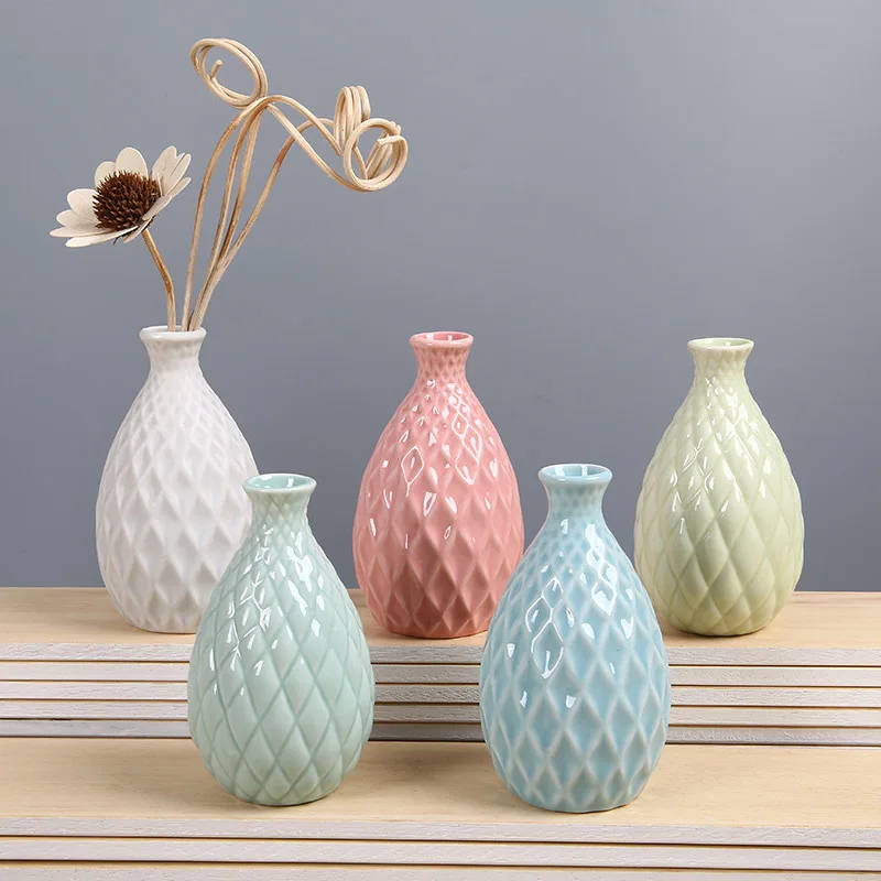 Vintage Boutique Vase Painted Pottery Clay Pots Breathing Plant Pots