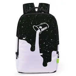 Черный и белый 3D печать Для женщин Рюкзаки женской моды ноутбук рюкзак Для мужчин Дорожные сумки Школьные ранцы для Обувь для девочек Bookbag