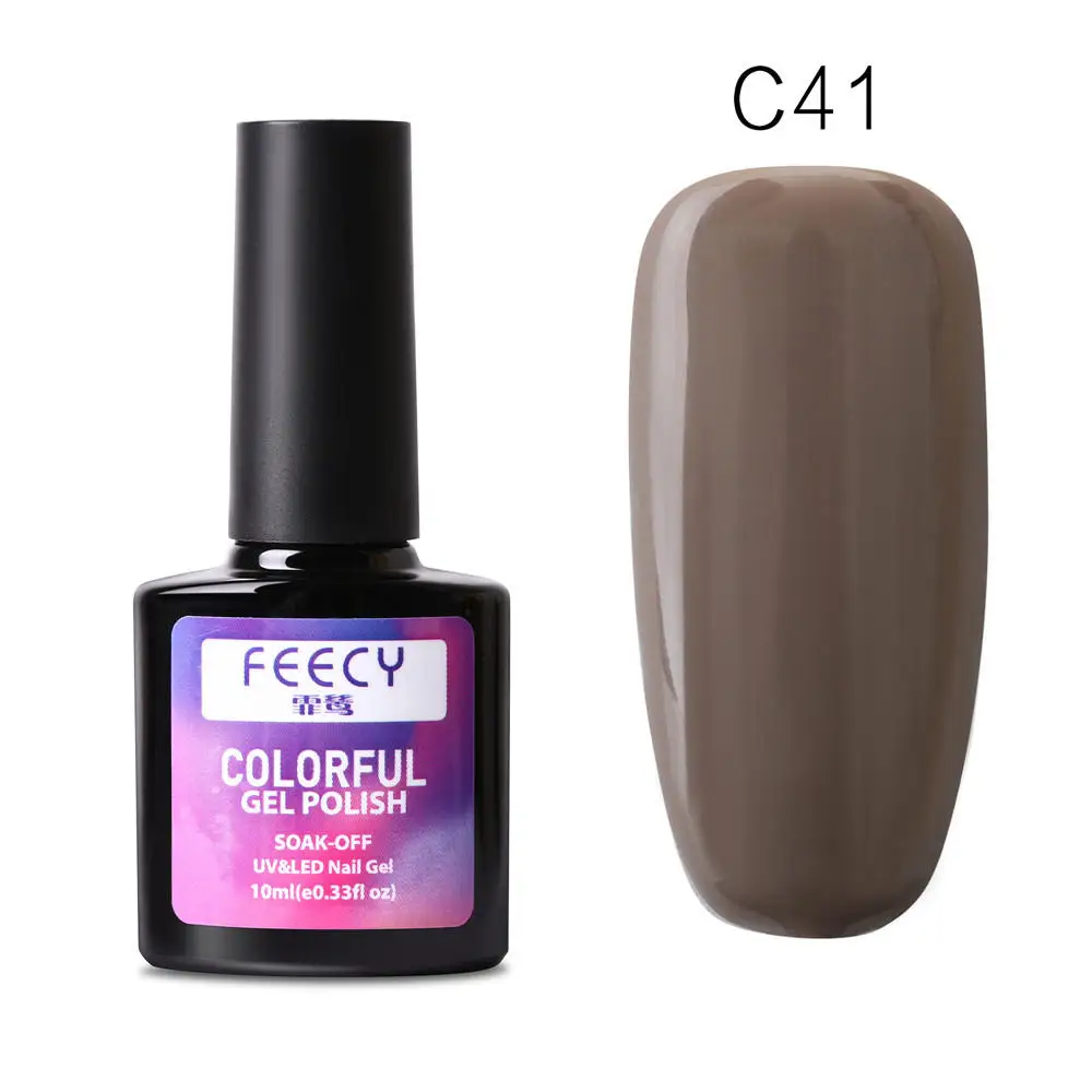 Gel Nail Polish Soak Off UV LED Gel Varnish Wipe Top Coat Color Nail Gel Polish DIY Nail Art Lacquer Manicure Nail Art Tool - Цвет: Feecy C41