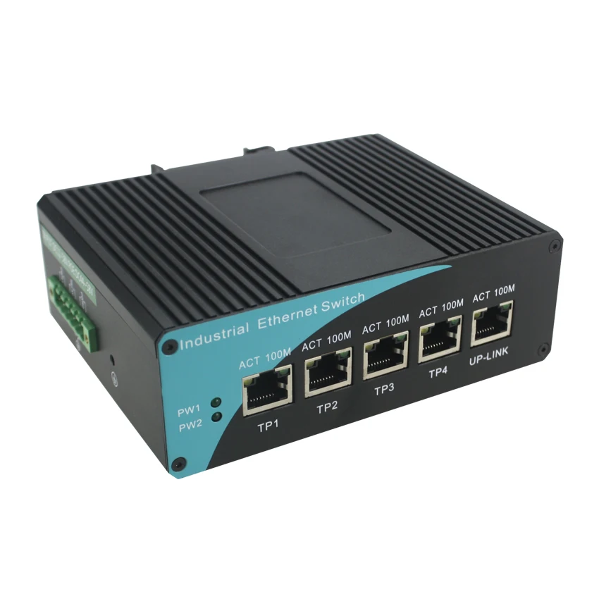 WangLink industry POE ethernet коммутатор 5 портов 10/100 М 40 + 85C Широкая рабочая температура