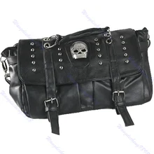 Популярная модная женская Персонализированная сумка через плечо в форме черепа с заклепками в стиле панк