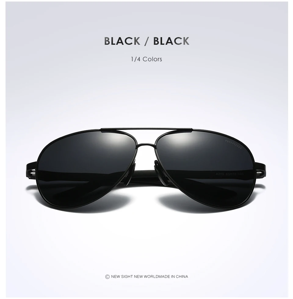 AORON, алюминиевые мужские поляризованные солнцезащитные очки, мужские брендовые, дизайн, мужские очки, металлическая оправа, UV400, очки gafas de sol