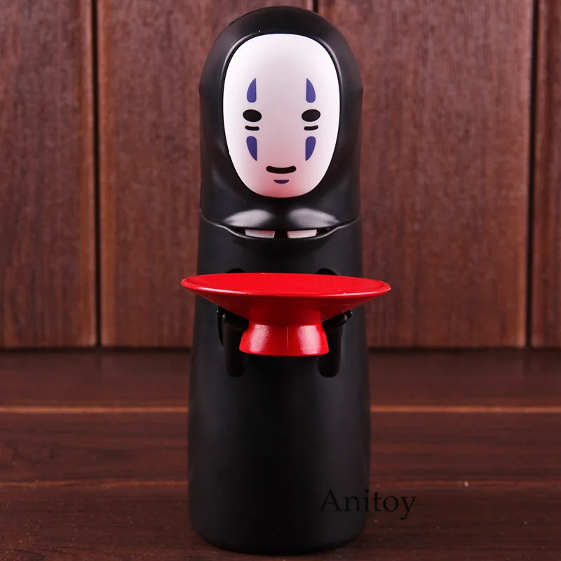  Spirited Away Figure Action No Face Man Coin Box Piggy Bank Money Automatic Bank with Music Faceles