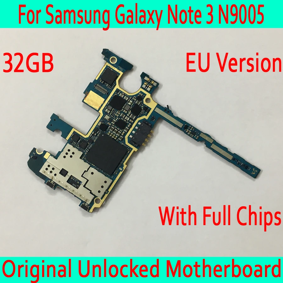 32GB for Samsung Galaxy Note 3 N9005 font b Motherboard b font Original unlocked for Samsung