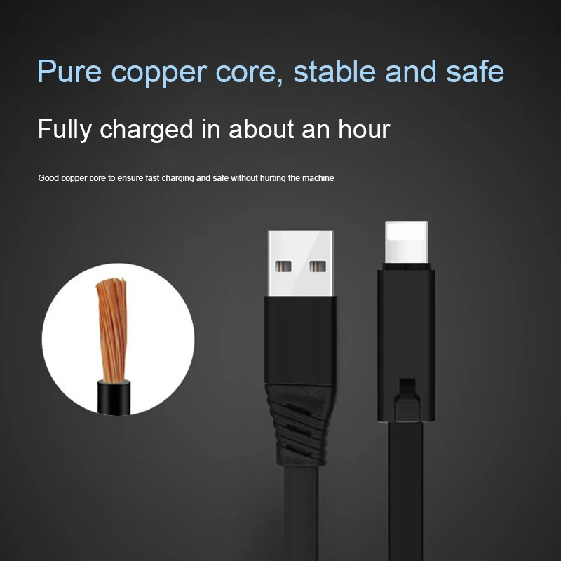 Непродуваемый Micro usb type C 8-контактный кабель зарядное устройство Шнур для передачи данных для iPhone XS Max 6 7 8 Plus huawei Xiaomi USB-C USBC type-C Быстрая зарядка