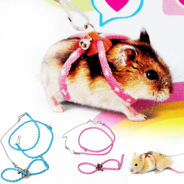 Hamster Harness Leading Pet Supplies Leash Rope Adjustable Outdoor Rats