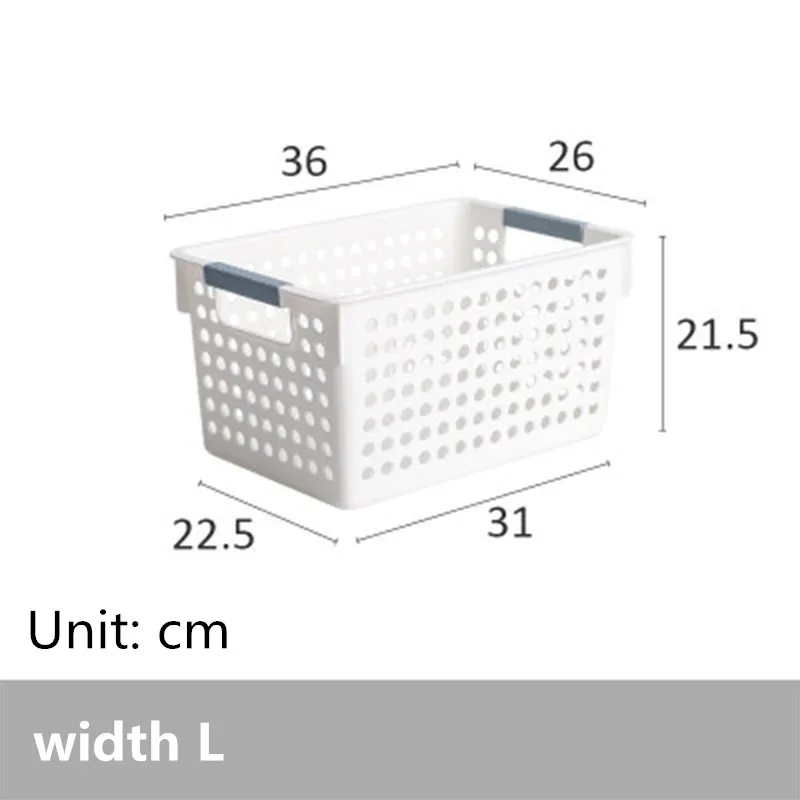 Корзина для хранения из пвх шкаф для одежды ванная кухонный Органайзер хранилище коробка для косметического бюстгальтера нижнее белье уборка контейнера Органайзеры - Цвет: width l