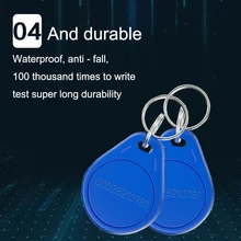 

OULET 5pcs EM4100 125khz ID RFID Keyfob Badge TK4100 Tags llavero Porta Chave Card Sticker KeyFob Token Ring Proximity Chip