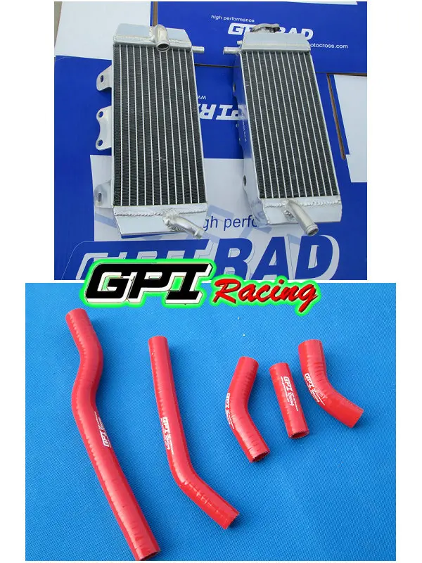 GPI RH & LH алюминиевый радиатор + шланг для YAMAHA YZ250F 2006 06/ WR250F 2007 2009 2008 07 08 09|Охлаждение