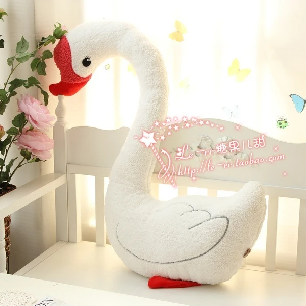 large swan stuffed animal