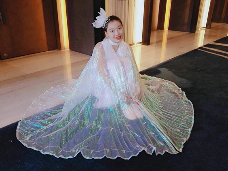 Светодиодный балетный костюм со светящимися крыльями, флуоресцентный танцевальный костюм с бабочками, реквизит для танца живота, женское платье с крыльями для девочек