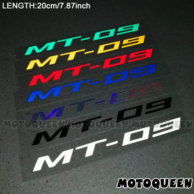 

2PCS Reflective Motorcycle Wheels Fairing Helmet Tank Pad Decoration Logo Accessories Stickers Decals For YAMAHA MT-09 MT09