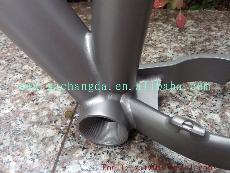 Clearance XACD made titanium fat bike frame with thru 142X12mm dropout 2