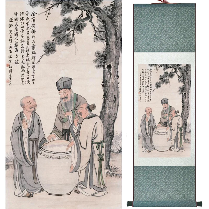 

Traditional Chinese art painting Silk scroll painting Chinese wash painting LTW2017112207