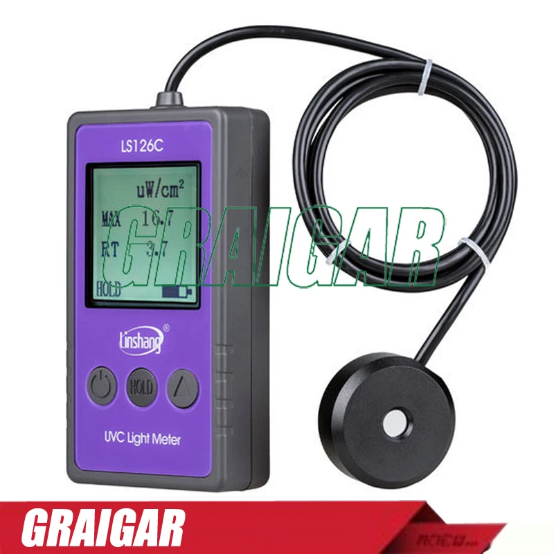 

LS126C UV Light Meter UV Intensity Meters UV Radiometers Lux Meter 254nm Wavelength