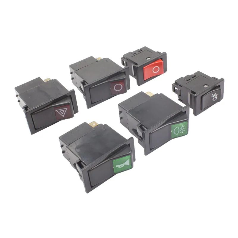 Auto Fog light Engine Stop Fan Power Rocker Switch Universal ON-OFF Car styling Switch 12V/24V