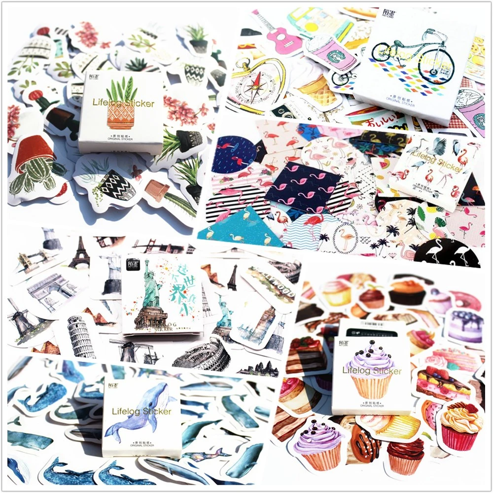 (45pcs/pack) Amorous Feel Memo Sticker Pack Posted It Kawaii Planner